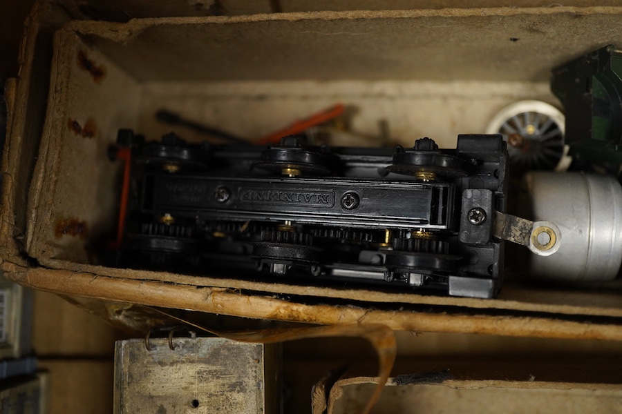 A quantity of 00 gauge model railway by Tri-ang, Mainline, Dapol, Bachmann, GMR, Hornby Dublo, etc. including; nine steam and diesel locomotives, together with boxed and unboxed freight wagons, coaches, kits and other mo